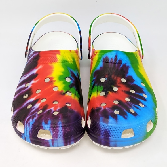 CROCS Classic Tie-Dye Graphic Clogs Mens 11 - Picture 5 of 7